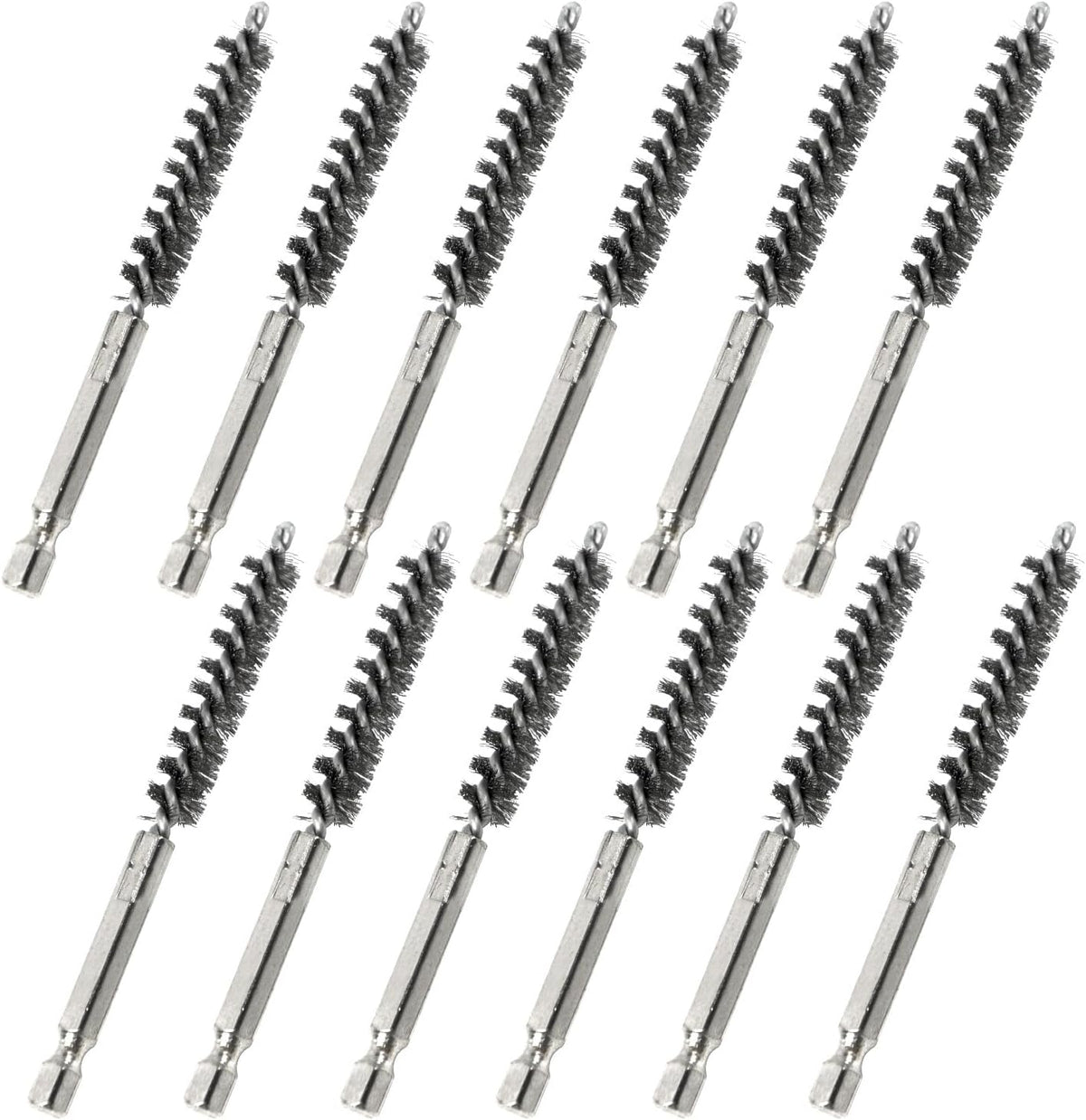 12Pcs Golf Club Cleaner Brush, Golf Clubs Head Hosel Brush, Electric Drill Wire Brush