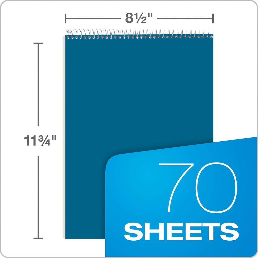 TOPS Docket Quadrille Pad, Wire Bound, 8-1/2 x 11-3/4 Inches, Quad Rule (4 x 4)
