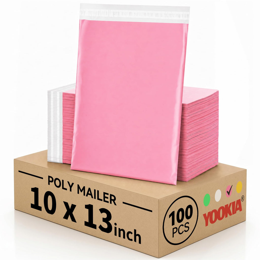 10x13" Poly Mailers 100PCS, 5-Layer Self-Seal Waterproof Shipping Bags for Clothes, Books