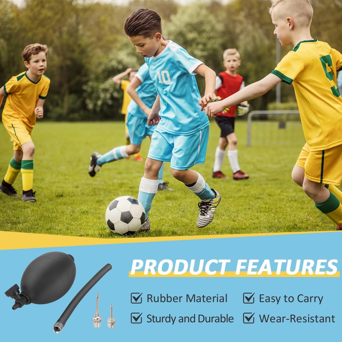 Football Helmet Inflation Pump and Inflation Needle Kit