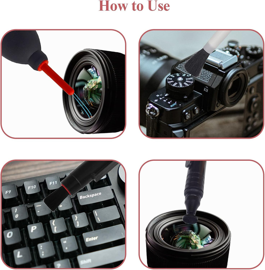 Camera Lens Cleaning kit with Lens Cleaning Pen, Camera Air Blower