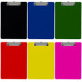 Trade Quest Black Plastic Clipboards Letter Size Low Profile (6-Pack)