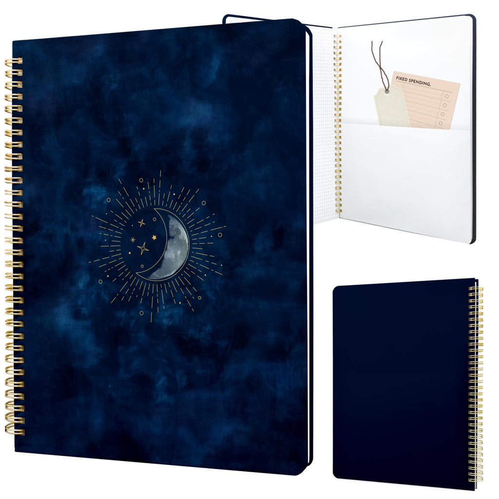 Cute Spiral Notebook 8.5 x 11 Graph Paper Journal A4, Plant Flower