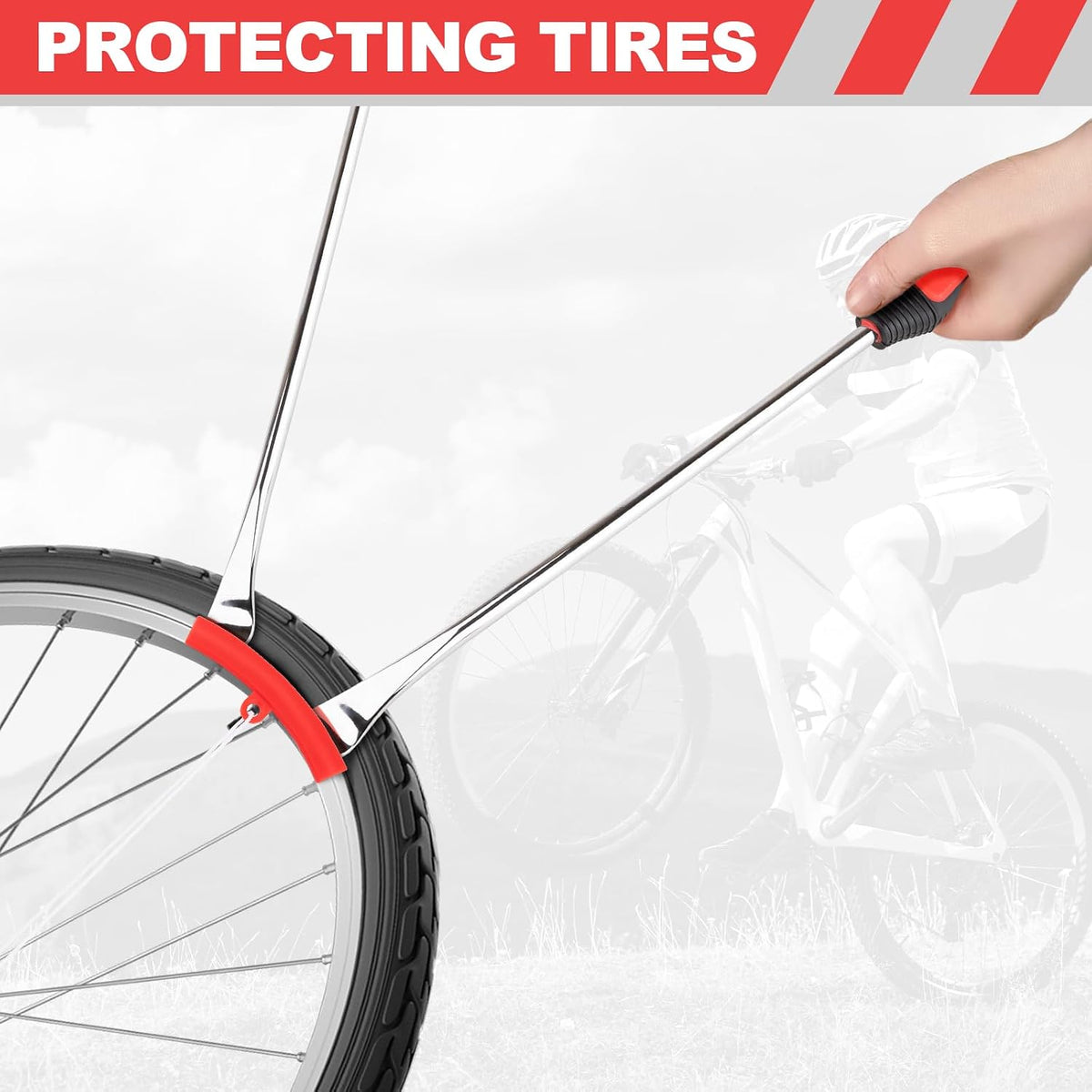 15" Tire Spoons Kit, Tire Changing Tool for Motorcycles, Dirt Bikes, Lawn Mowers and More