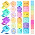 Teling 20 Pcs Cute Mini Highlighter Pens, Octopus, Blocks, Cat, Flower