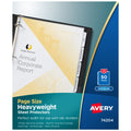 Avery Non-Glare Page-Size Sheet Protectors, Pre-Punched for Use with Tab Dividers