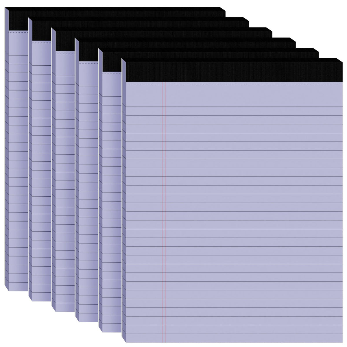 5pcs Legal Pads 8.5 x 11, Color Notepads 8.5 x 11 In, Perforate Wide Ruled
