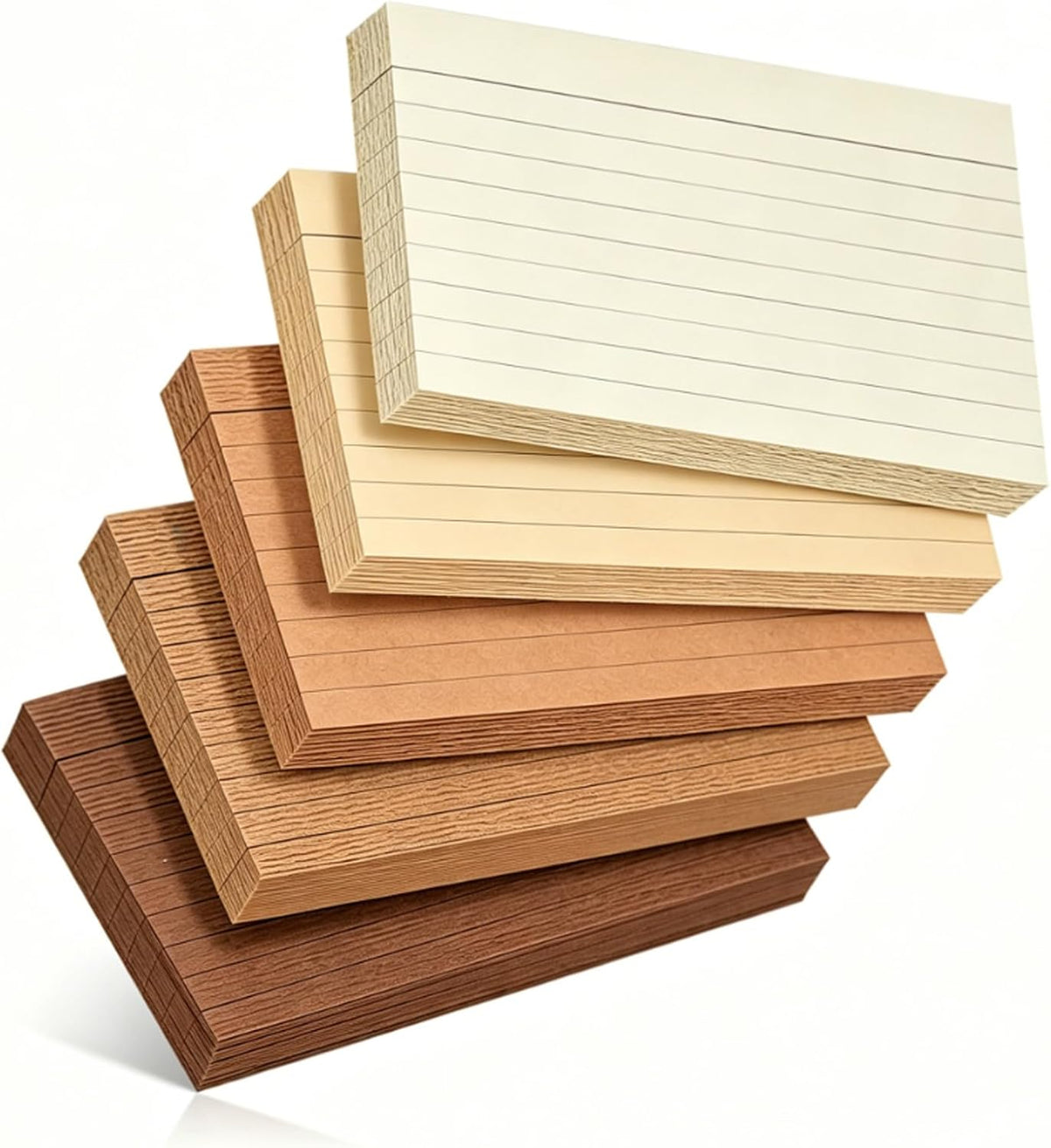 200 sheets 3x5 Index Cards brown Thick Note Cards Soild Flashcards Ruled Flash Cards for
