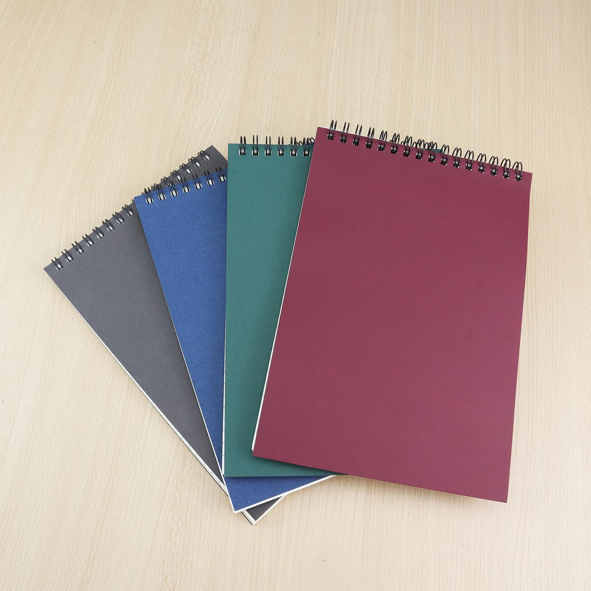 4 Pack Graph Paper Notebook, A5 Top Wirebound Grid Spiral Notebook 5.8" x 8.3",60 Sheets