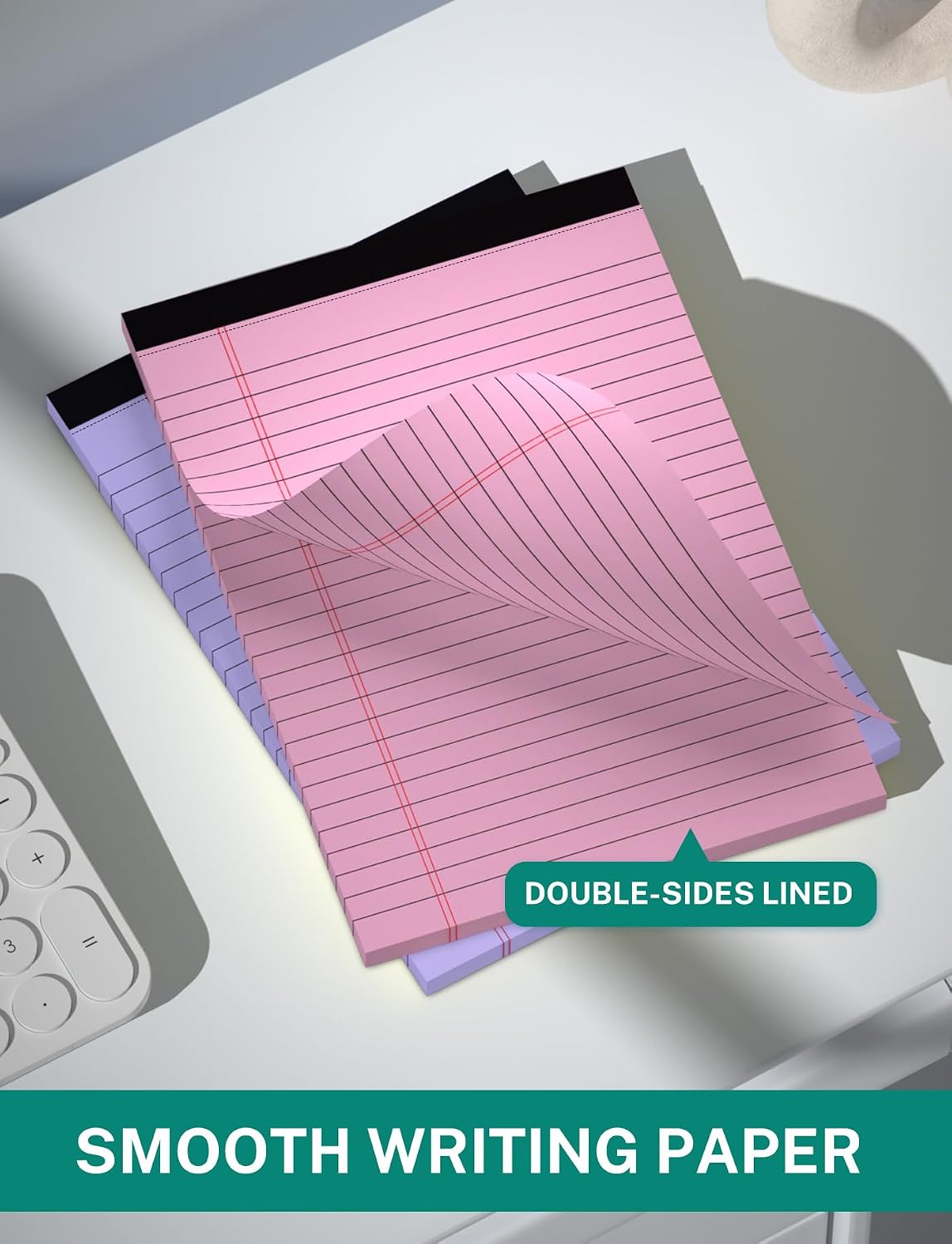 12 Pack Legal Pads 5x8 in Colorful Note Pads for Writing Small NotePads 5x8