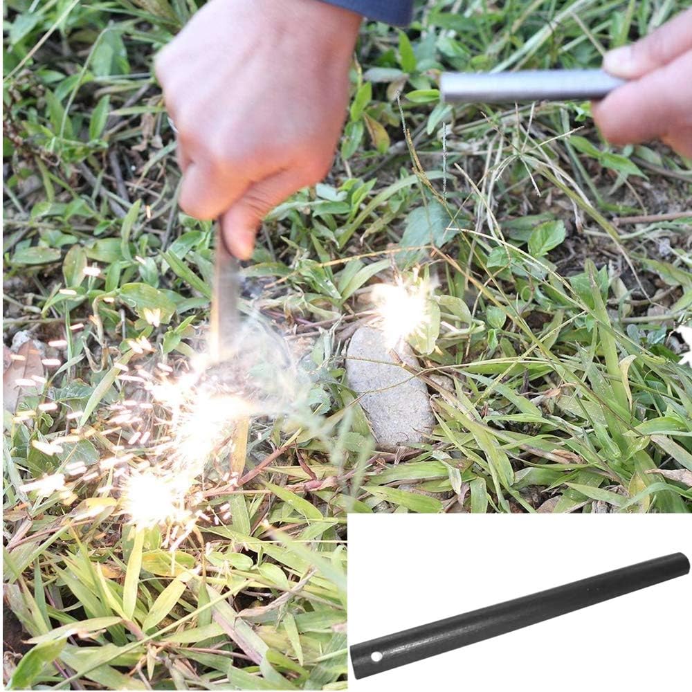 10 PCS Fire Starter Rod Magnesium Rod - Ferrocerium Flint Premium Lighter 8x0.8cm - Glow