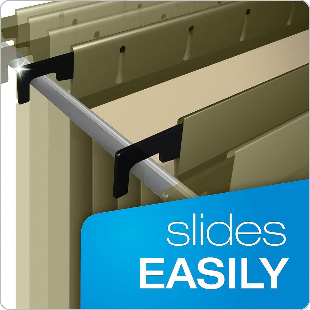 Pendaflex SureHook Reinforced Extra Capacity Hanging Pockets, Letter Size, Standard Green