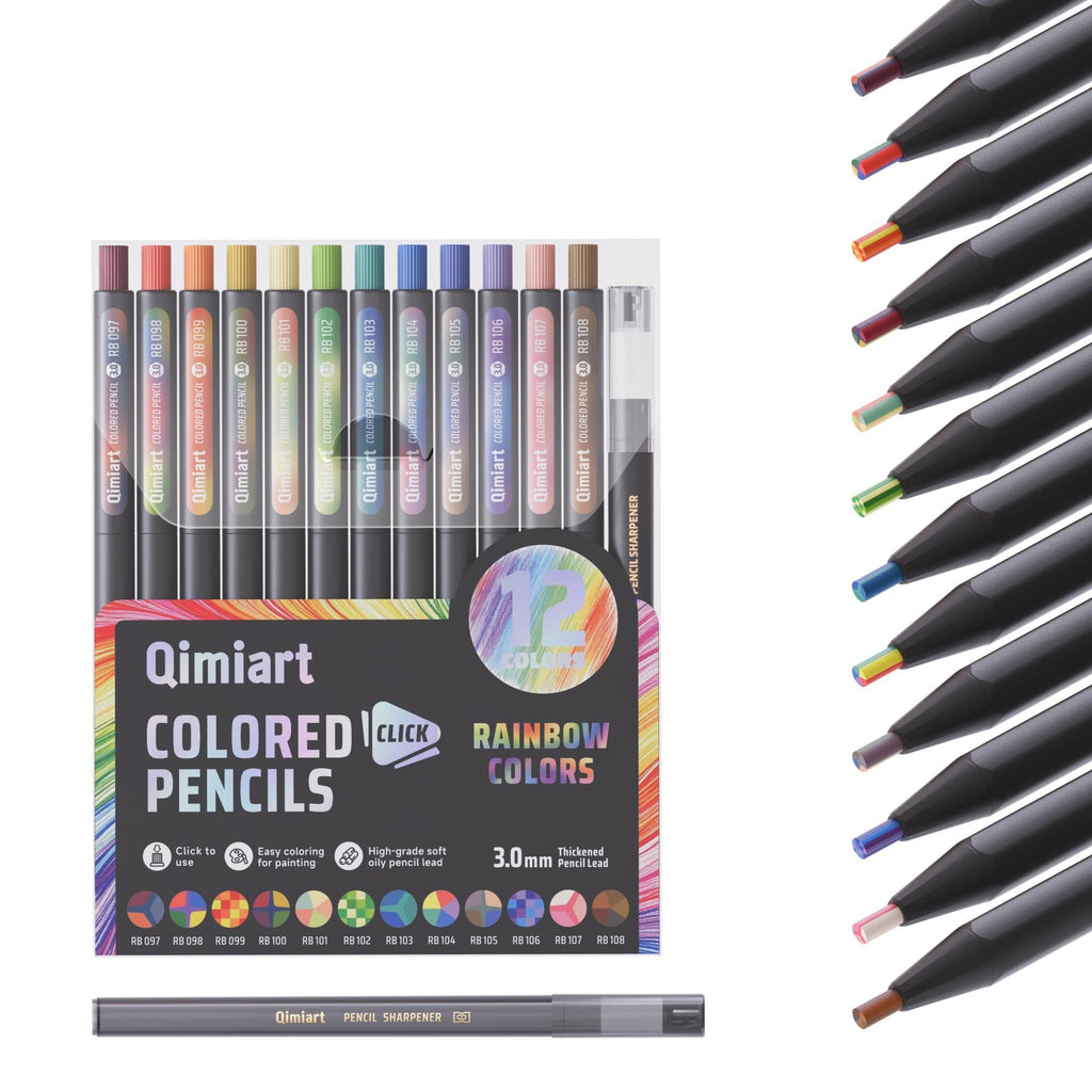 3.0mm Mechanical Colored Pencils Set, Pack of 12 (Metallic Color)