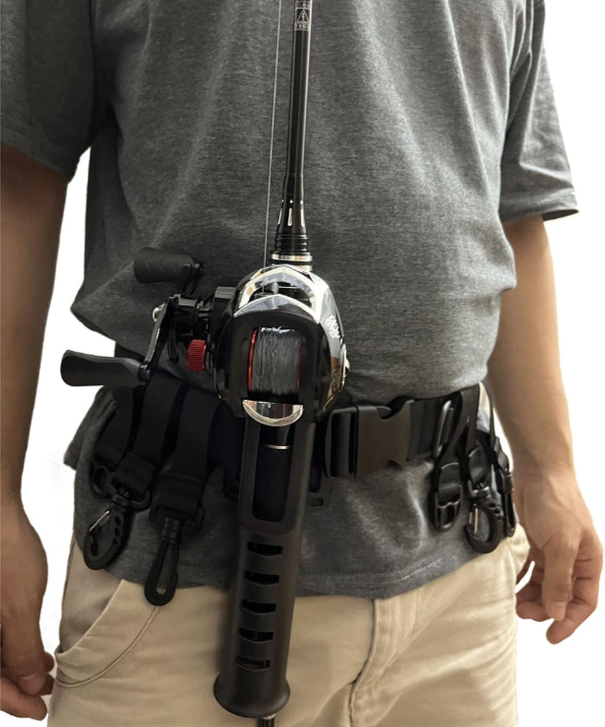 1 Pcs Fishing Rod Belt Holder Fishing Waist Belt Rod Holder Adjustable Fishing Waist Rod