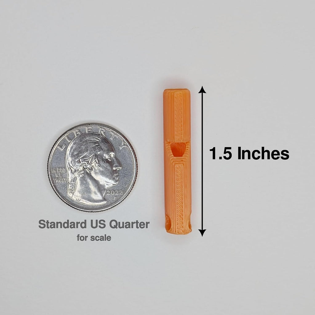 100-Pack 3D Printed Emergency Survival Whistles - 120dB Pealess Safety Whistle with
