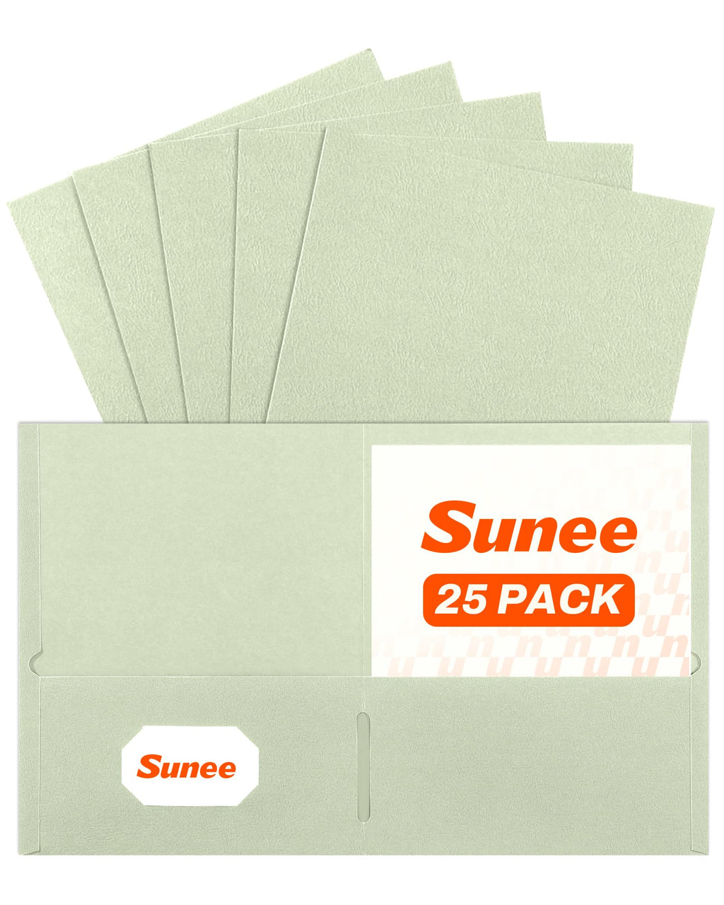 SUNEE Folders with Pockets(25 Pack, Assorted Colors)