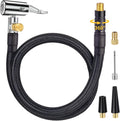 Upgraded Tire Inflator Hose Adapter w/360° Rotating End