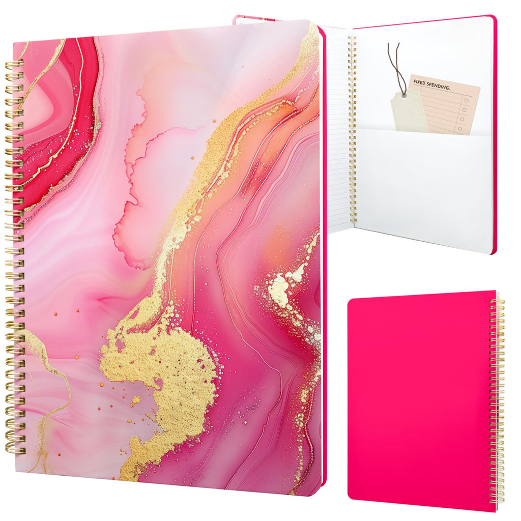 Cute Spiral Notebook 8.5 x 11 Graph Paper Journal A4, Plant Flower