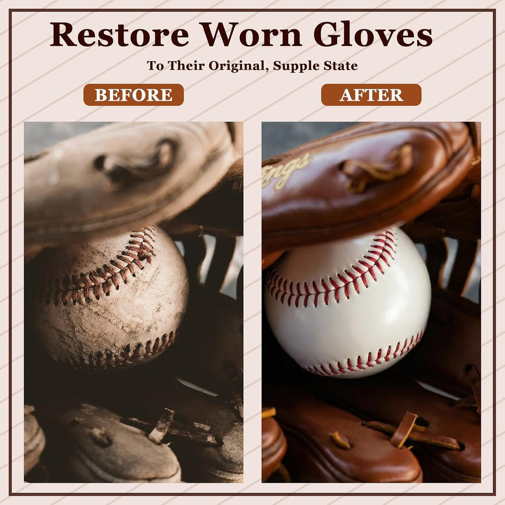 Arrowbash 4 Pcs Softball Glove Cleaning Kit for Baseball Softball