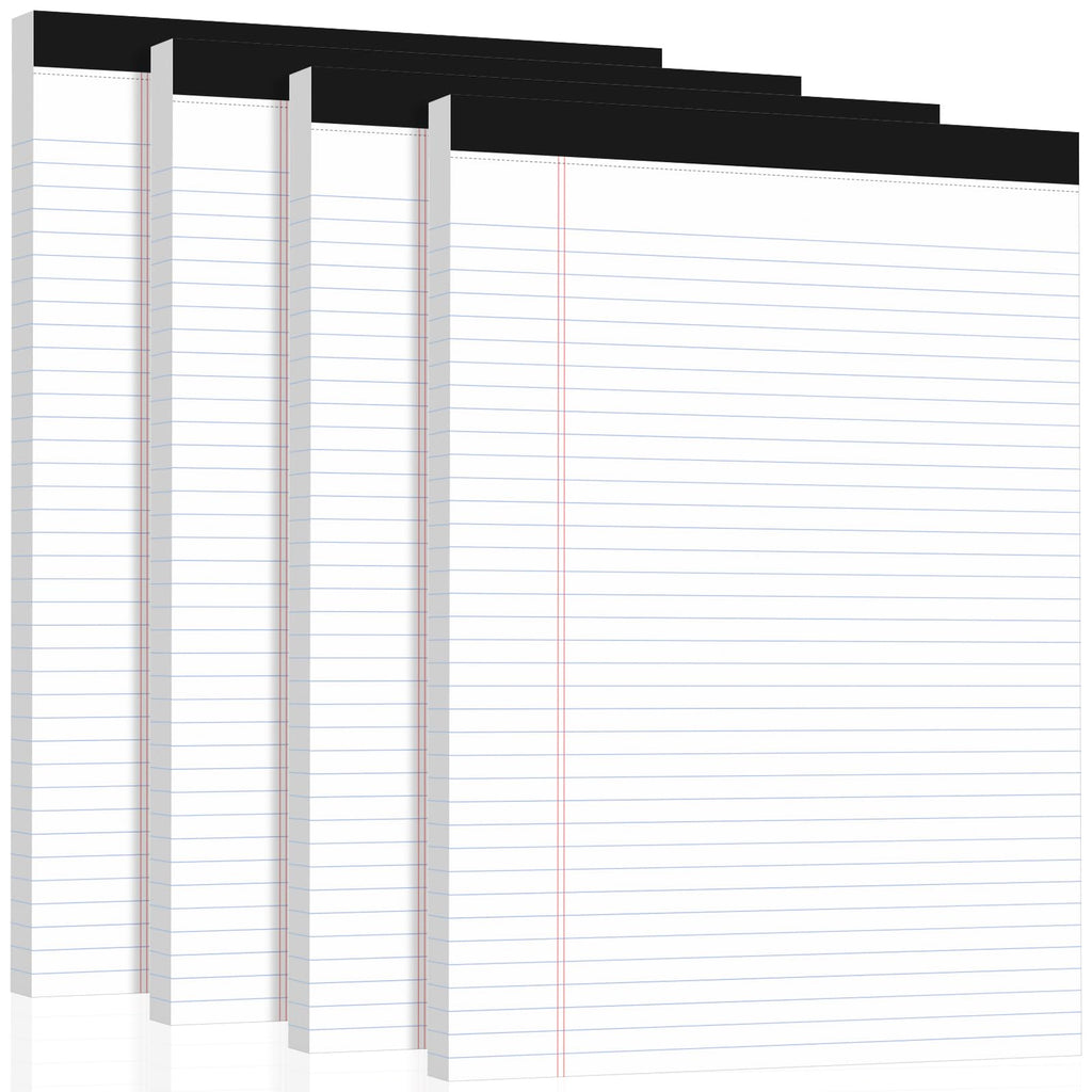 6 Pack Yellow Legal Pads, 8.5 x 11 College Ruled Notepads, 30 Sheets Each