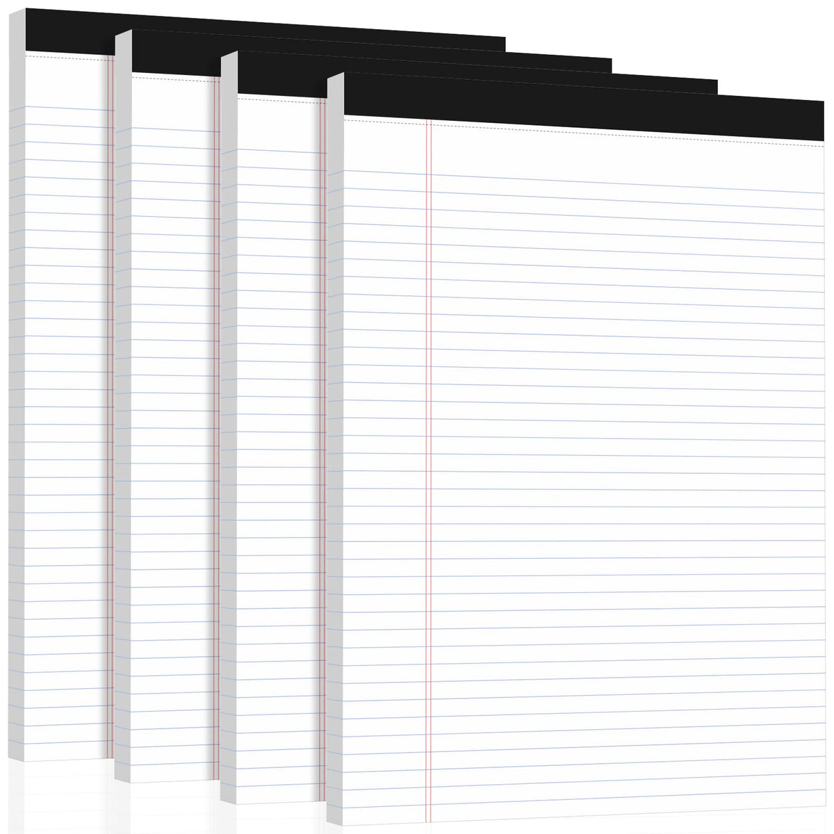 6 Pack Yellow Legal Pads, 8.5 x 11 College Ruled Notepads, 30 Sheets Each