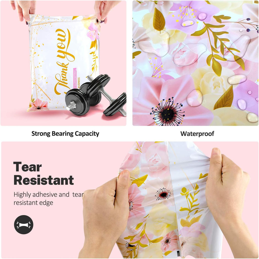 100 Pack Poly Mailers 10x13, Cute Packaging Envelope Mailers Polymailers Packaging for