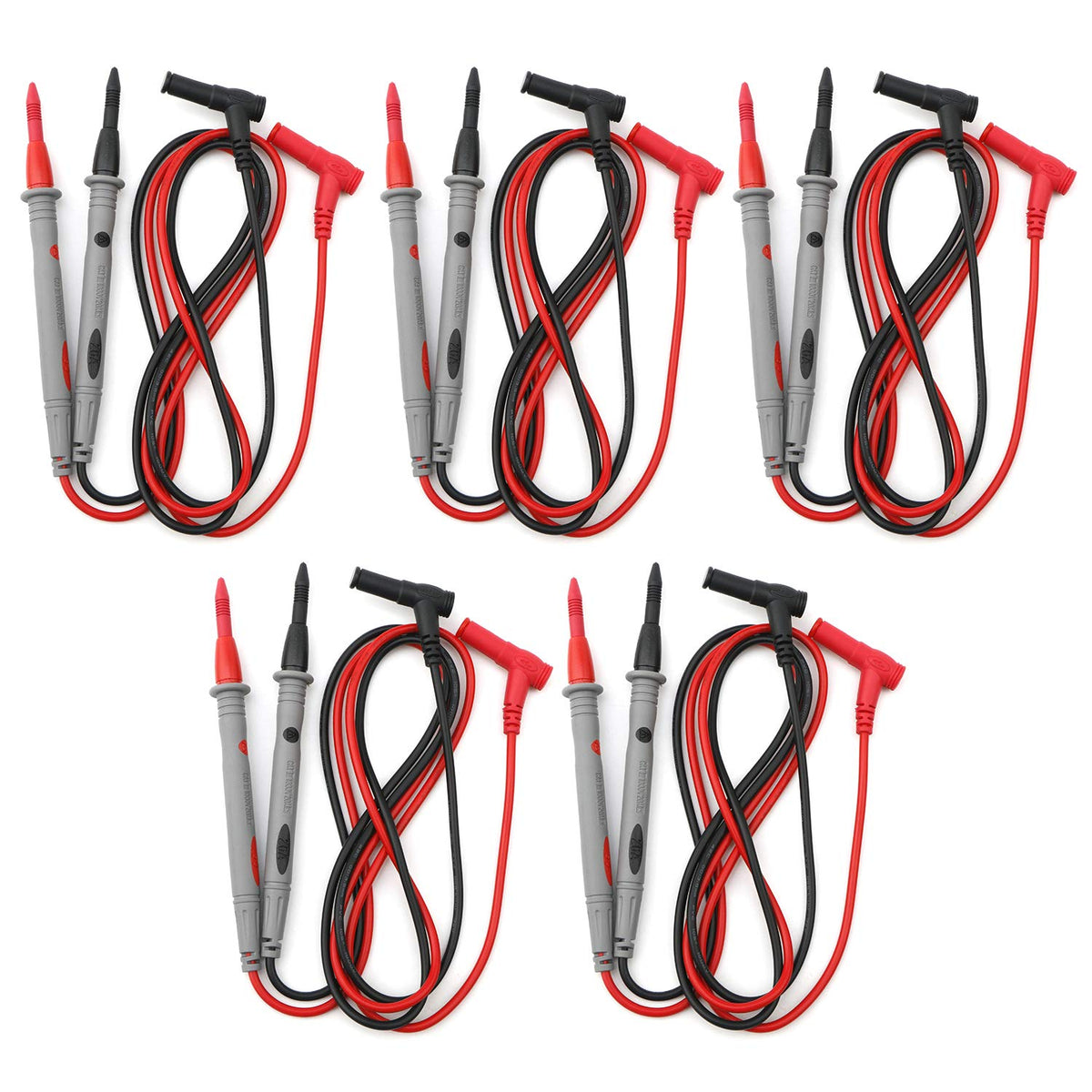 Ellbest 5 Pairs Universal Multimeter Test Leads 1000V 20A Digital Multimeter Probe Test