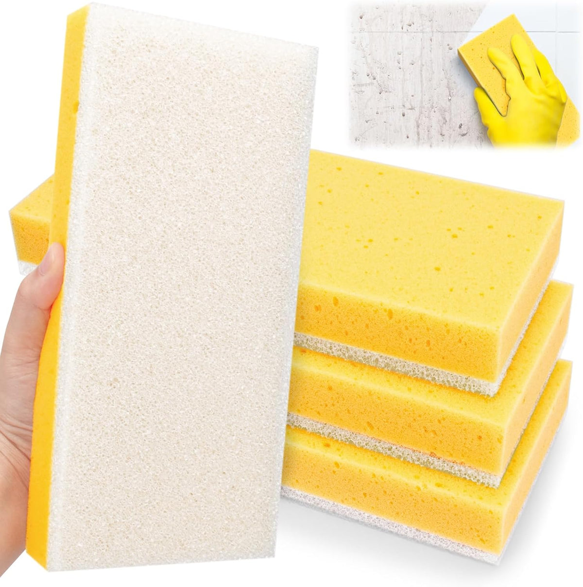4 Pack 9" Double Drywall Wet Sanding Sponge