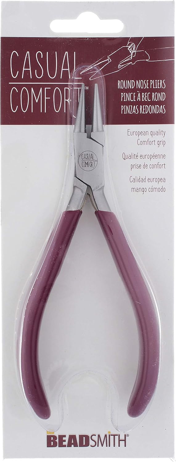 The Beadsmith Round Nose Pliers – 6-Inches (152 mm) Jewelry-Making Tool w/Polished Steel