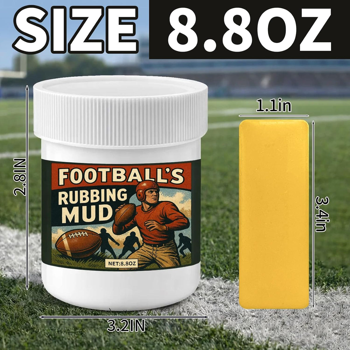 TBTFW Baseball Mud, Enhance Grip and Deepen Leather Color-8oz