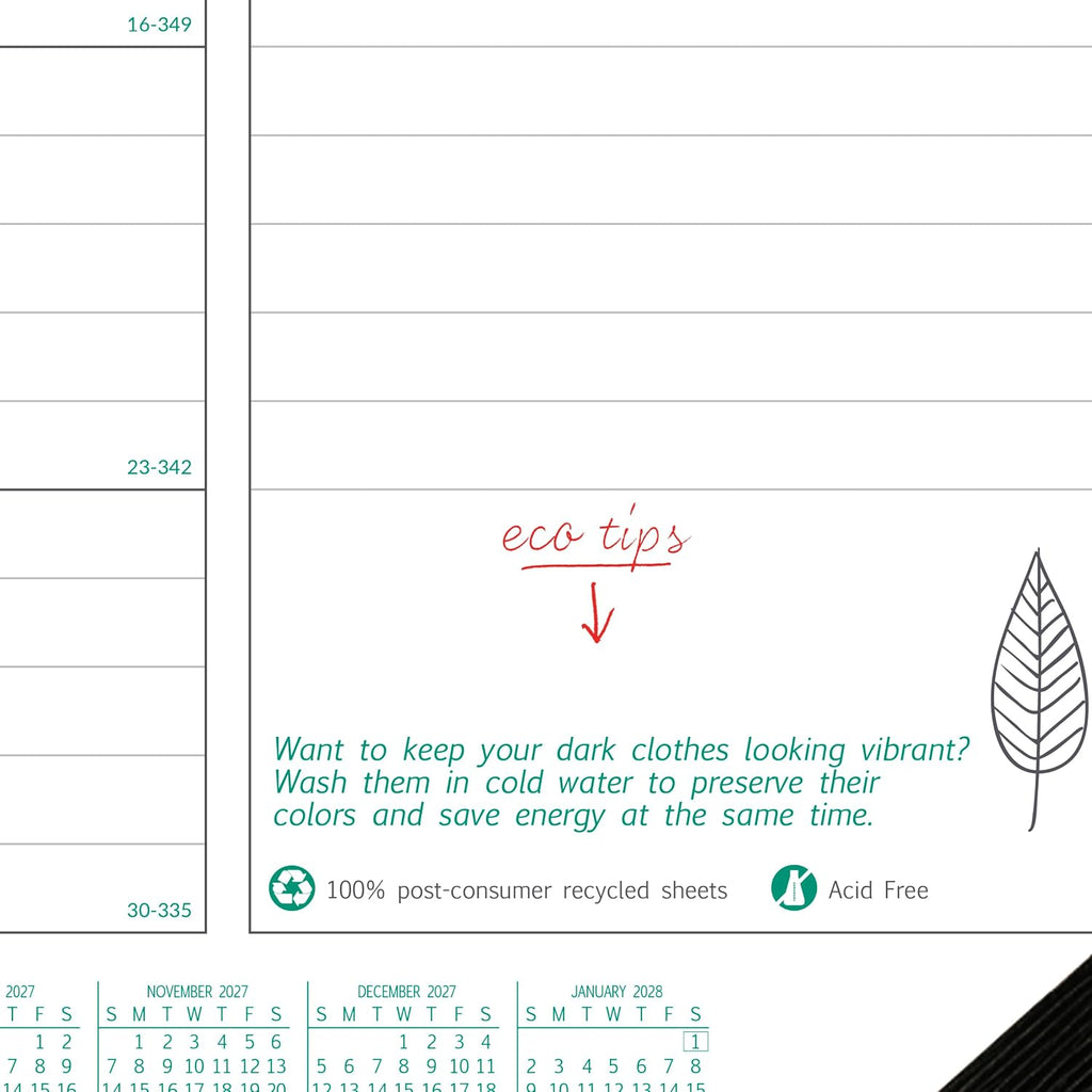 Brownline® 2027 EcoLogix® Monthly Desk Pad Calendar, 12 Months, January to December