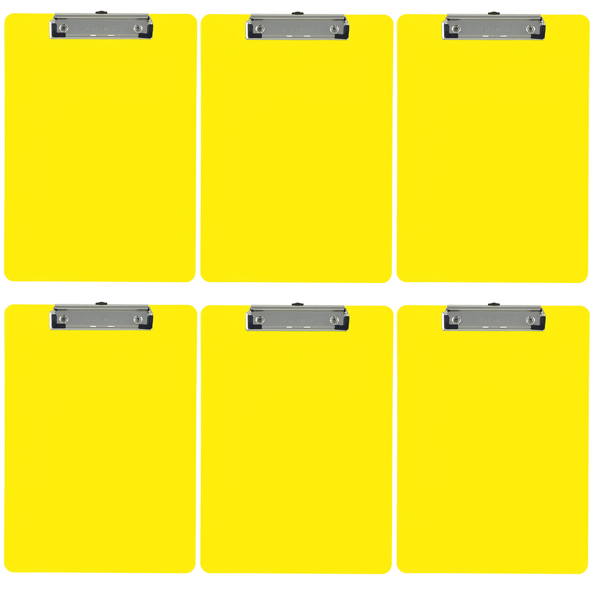 Trade Quest Black Plastic Clipboards Letter Size Low Profile (6-Pack)