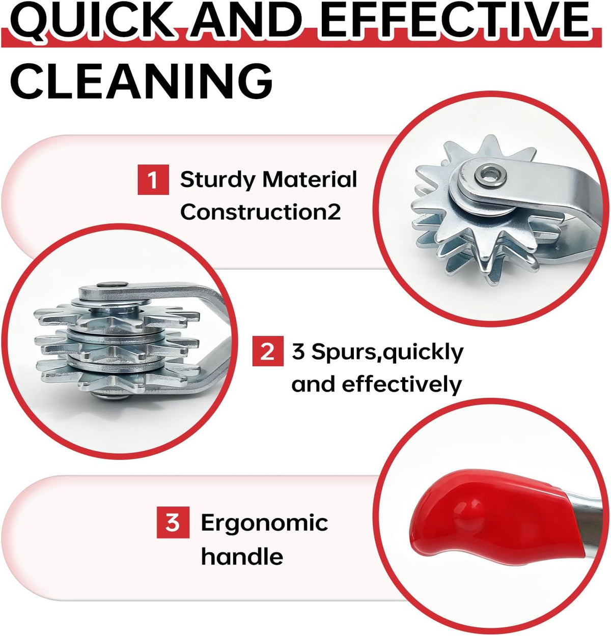 2Pcs Polishing Pad Cleaning Brush and Buffing Pad Spur Tool Set