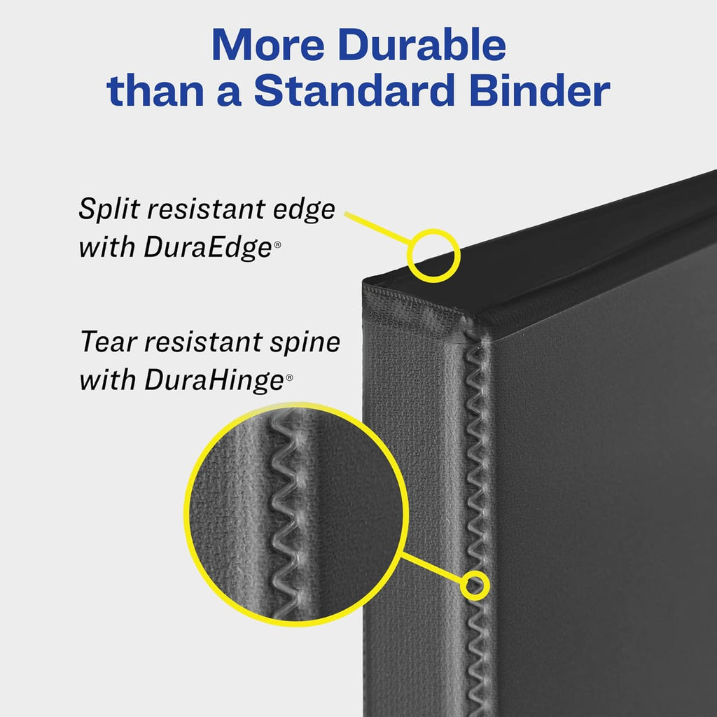 Avery® Heavy-Duty View 3 Ring Binder, 1.5", 1 Navy Blue Binder