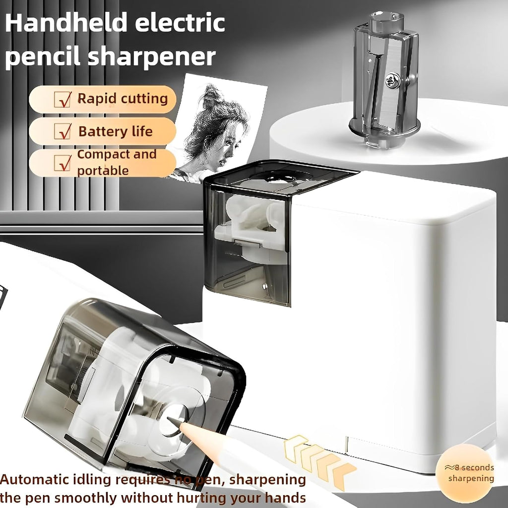 Electric Pencil Sharpener with Battery, Battery Powered