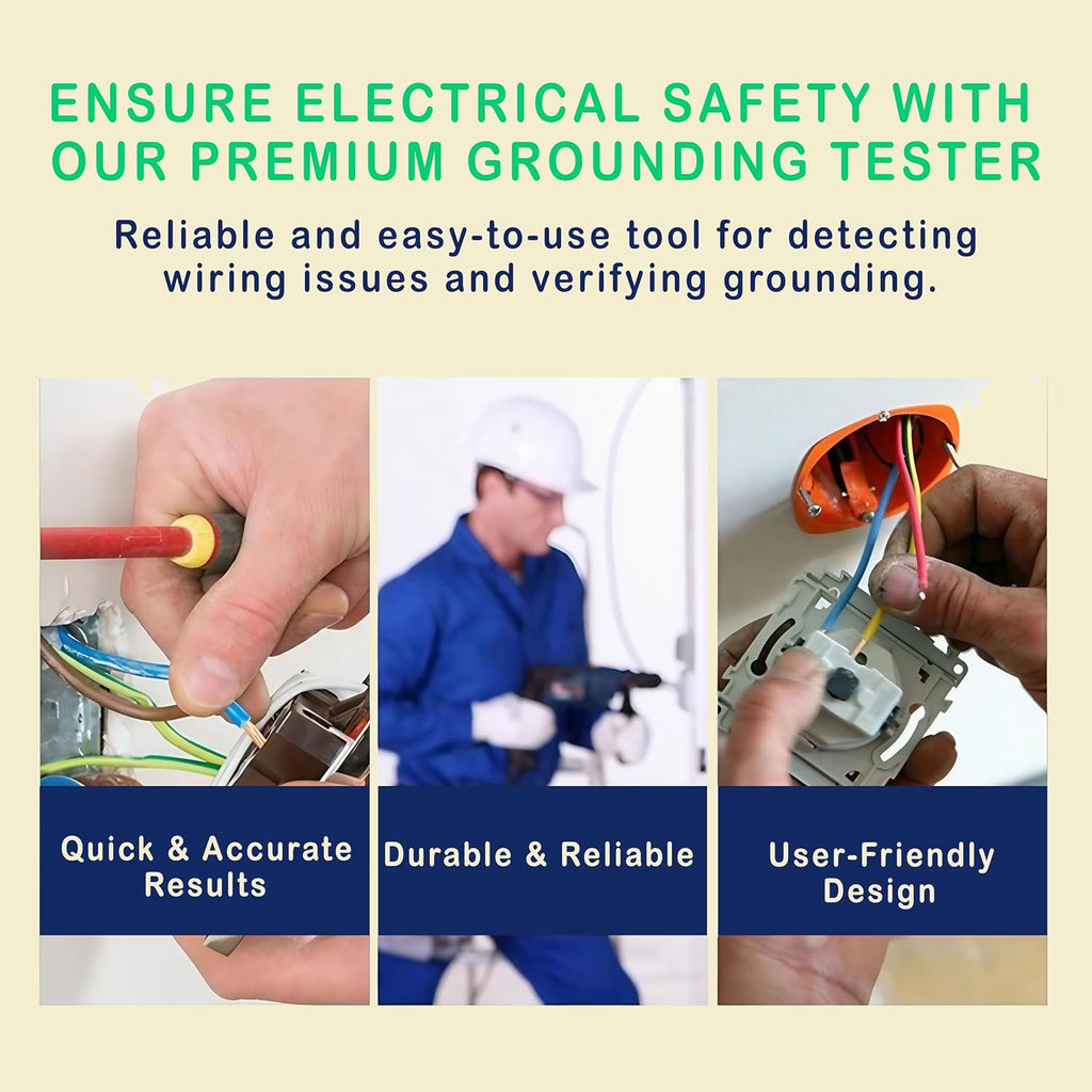 ZenEarth Outlet Tester for Grounding & Earthing Products — Simple Ground & Wiring Fault
