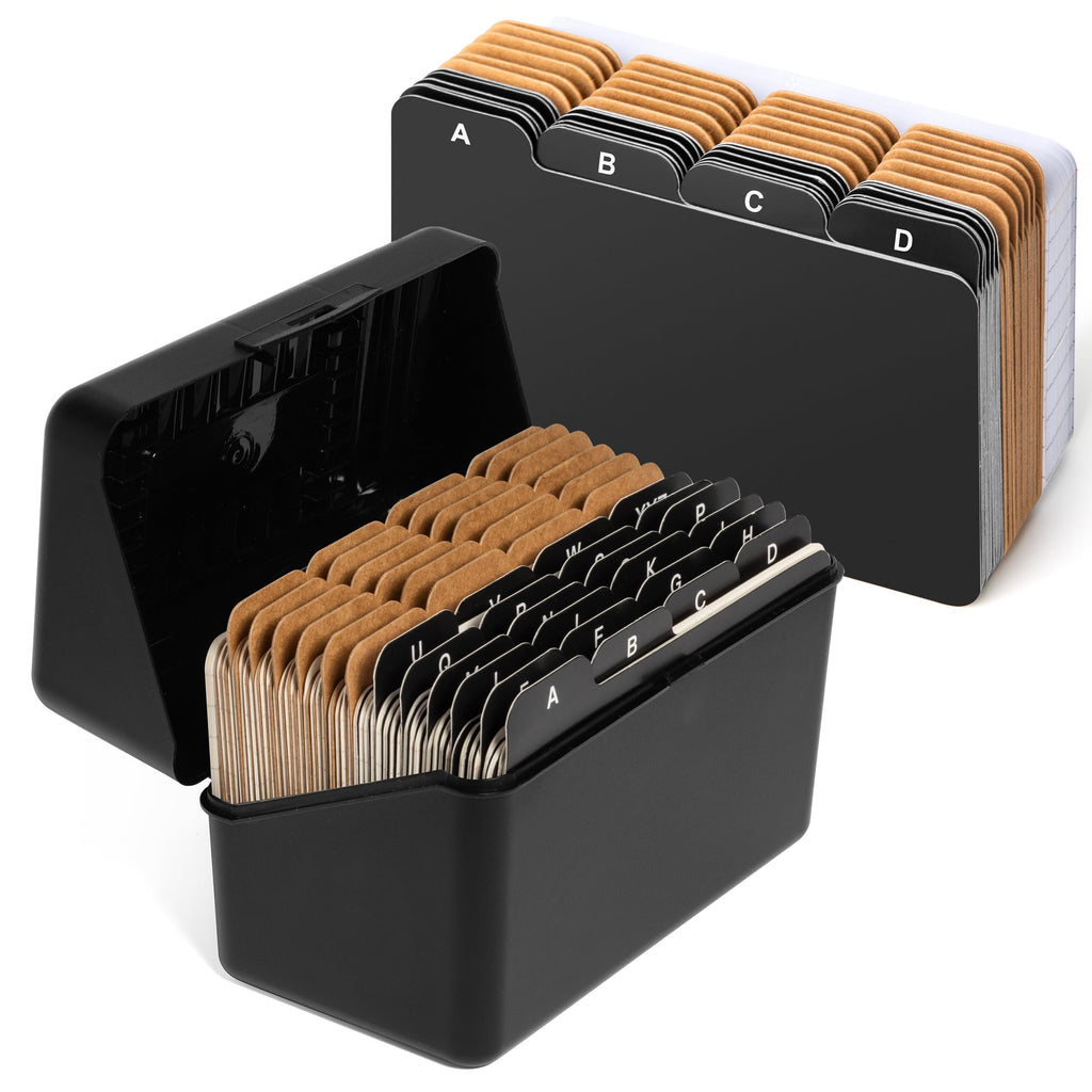 3x5 Index Card Holder Set 50 Ruled Index Cards