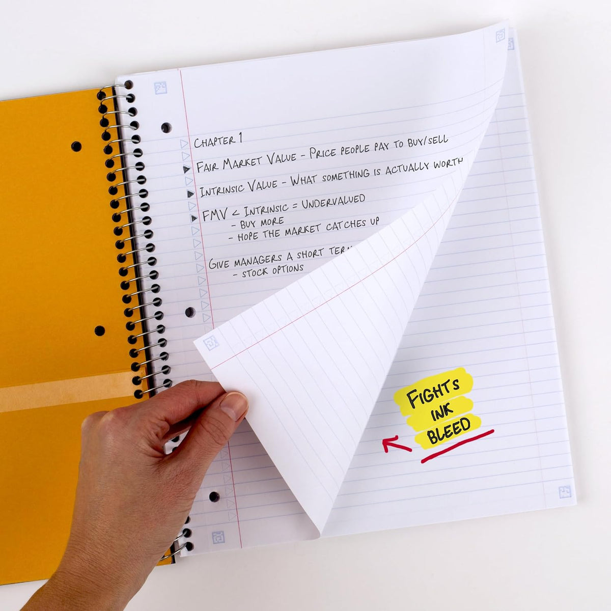 Five Star Spiral Notebook + Study App, 100 Sheets, 1 Subject, College Ruled Paper