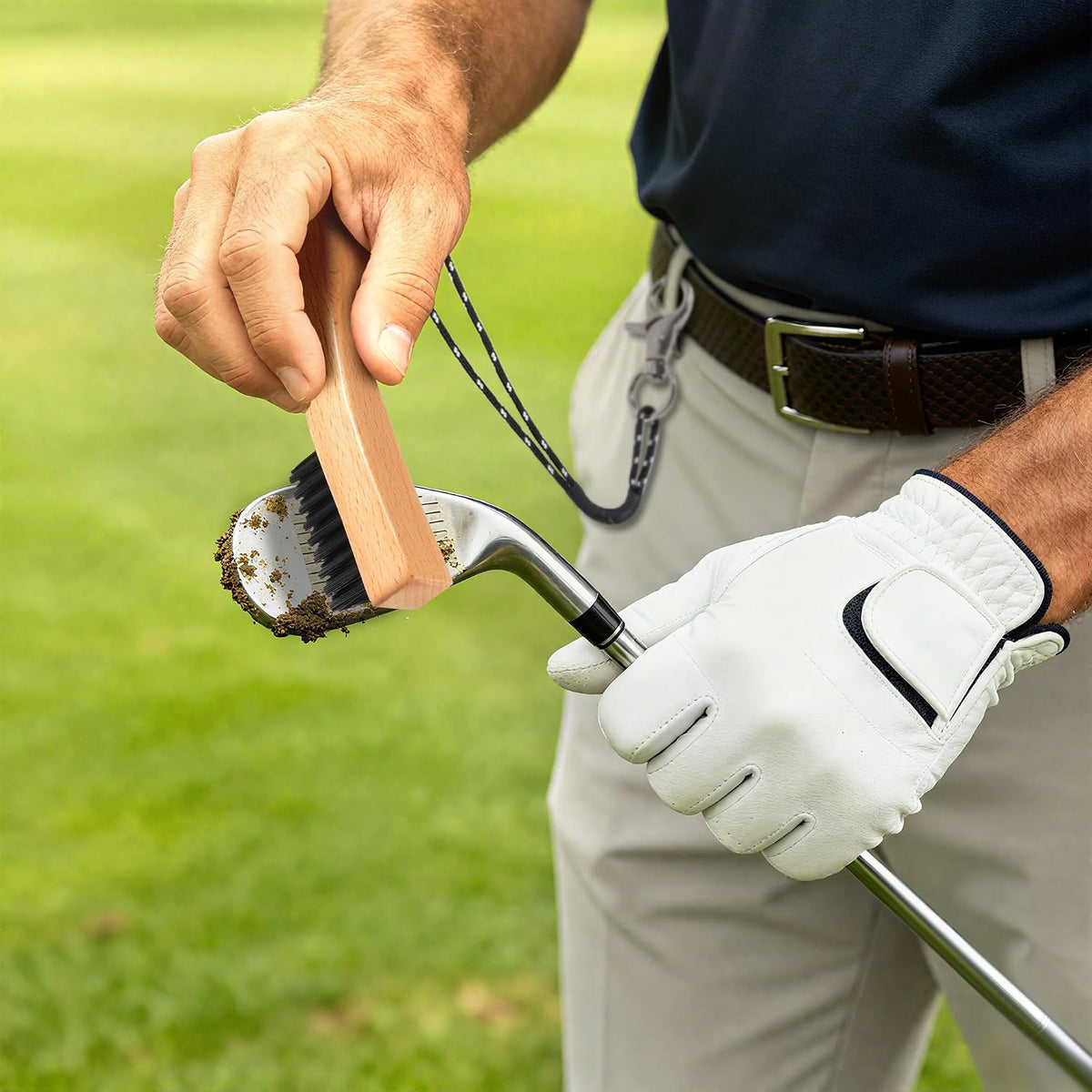 Belongtous Golf Clubs Scrub Cleaning Brush: Golf Accessories for Men Women Golfers