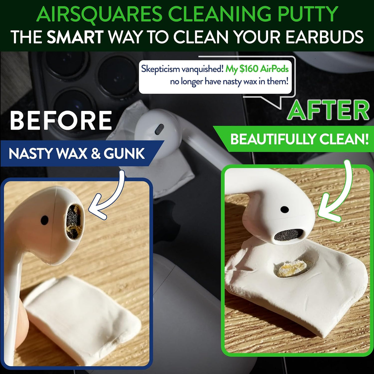 Airpod Cleaning Kit, The Original Earbud Cleaning Putty 12-Pack