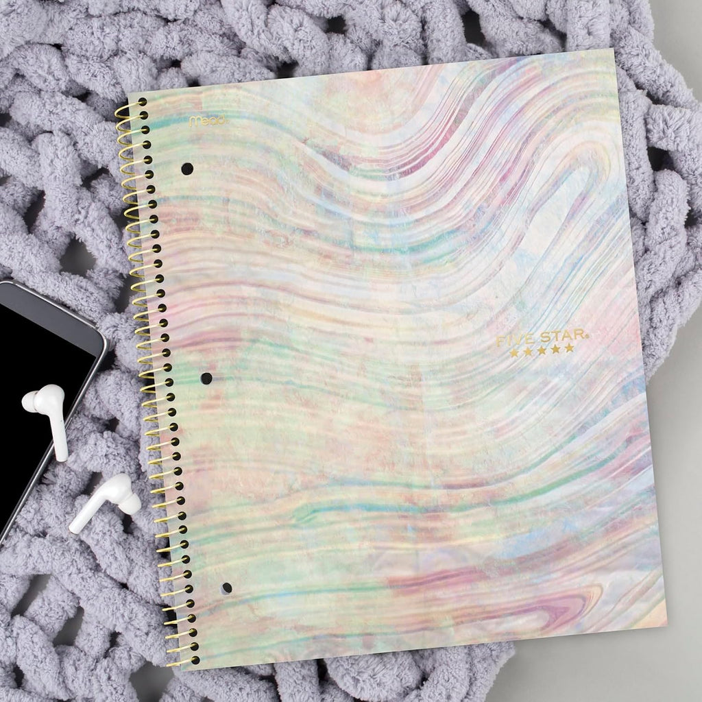 Five Star Spiral Notebooks, 1 Subject, College Ruled, 11" x 8-1/2"