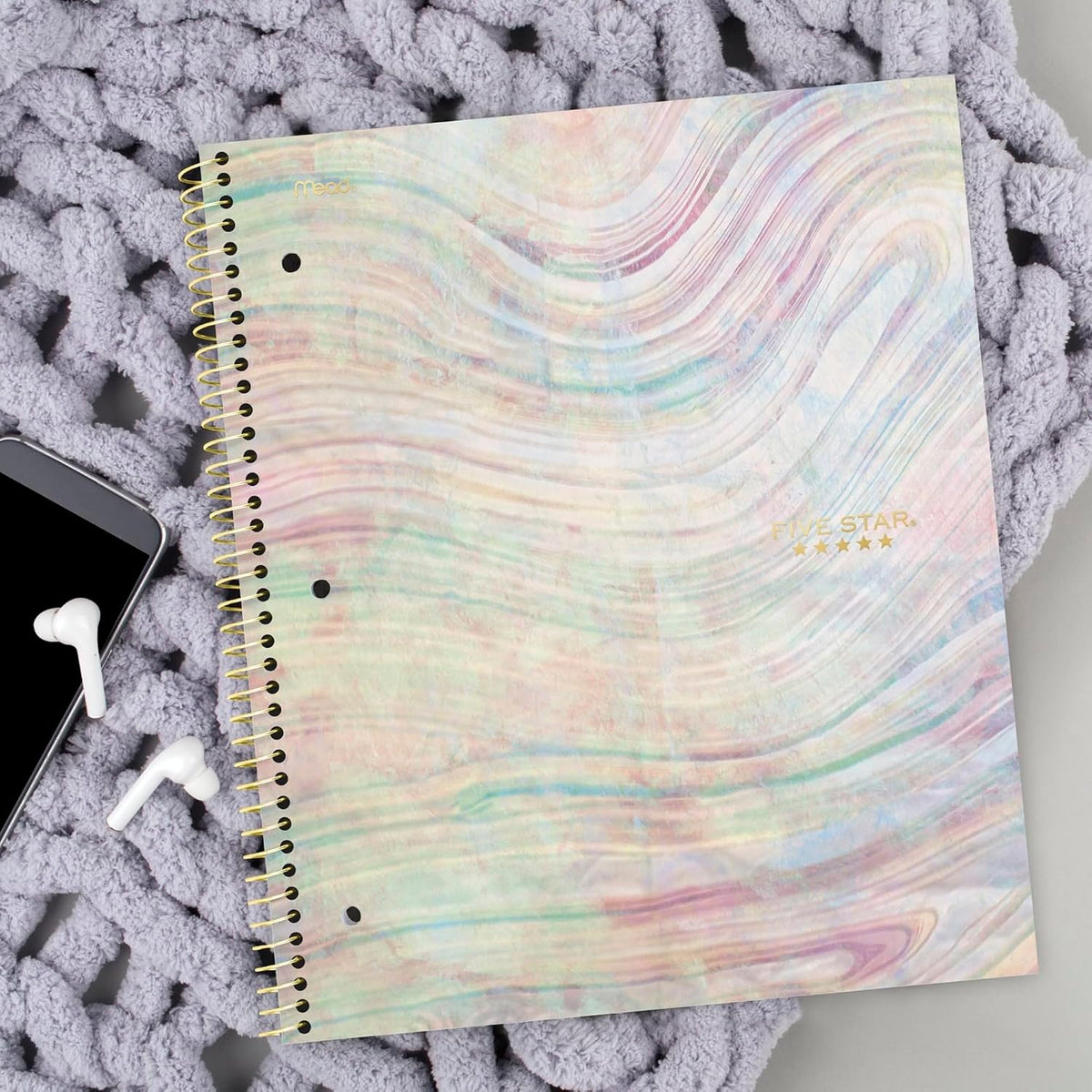 Five Star Spiral Notebooks, 1 Subject, College Ruled, 11" x 8-1/2"