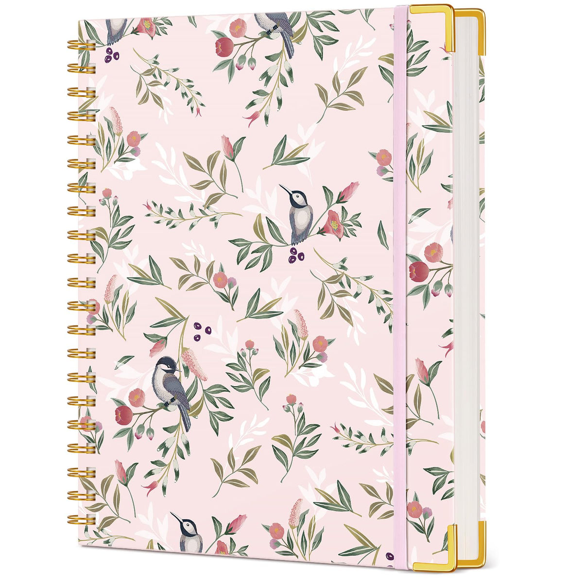 Cute Spiral Notebook Journal for Women, 200 Pages Lined Notebooks 8.5” x 11”
