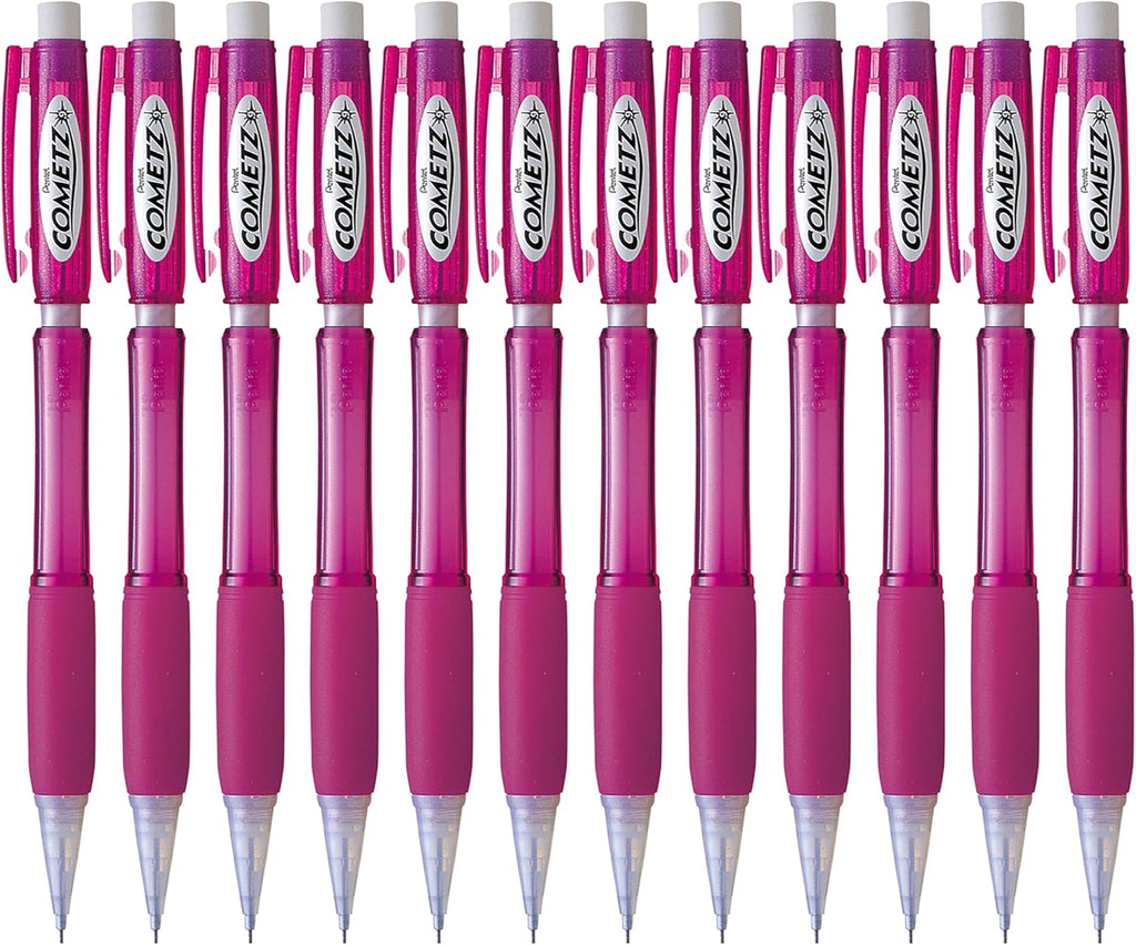 Pentel Cometz Automatic Pencil, 0.9mm, Orange Barrel, Box of 12 (AX119F)