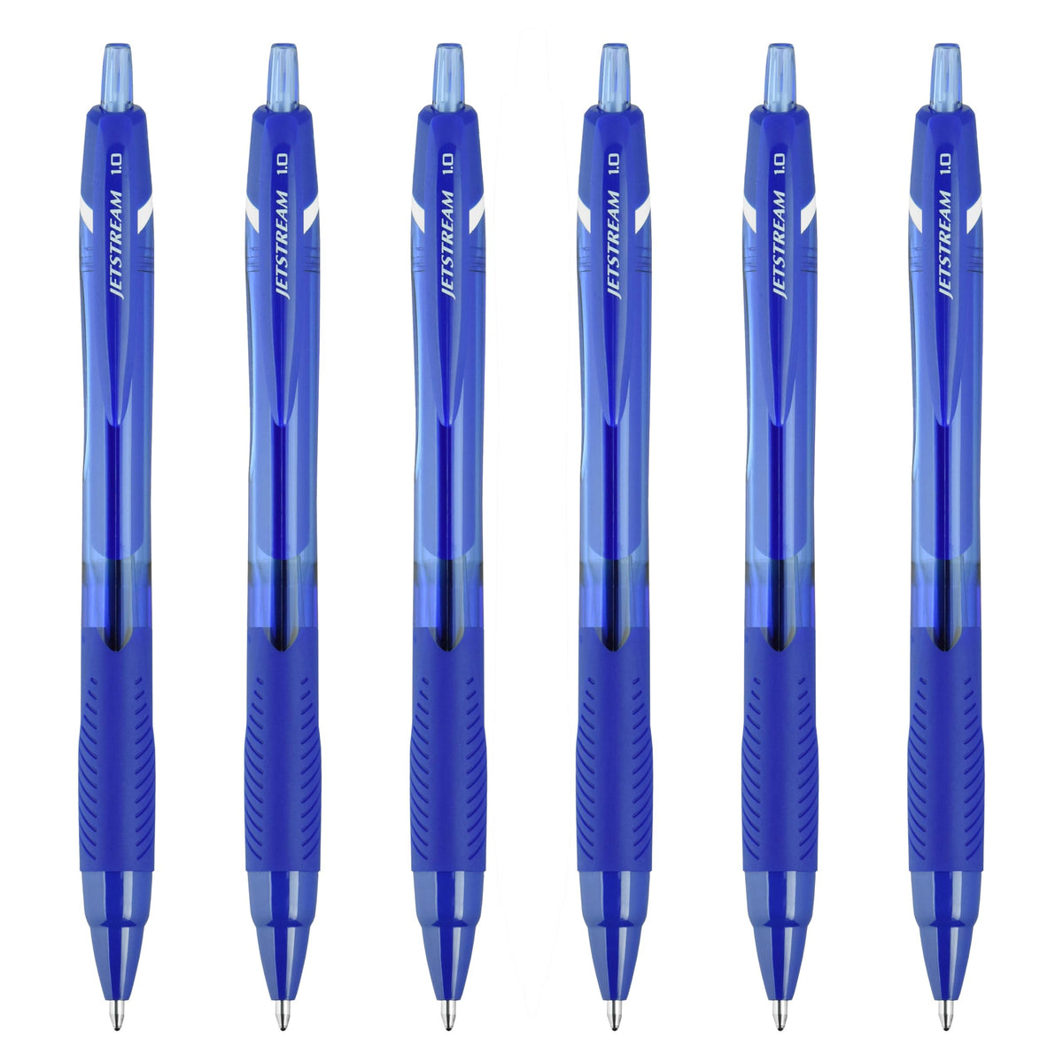 Uni-Ball Jetstream Elements Ballpoint Pen, Medium Point (1.0mm), Black Ink, 6 Pens