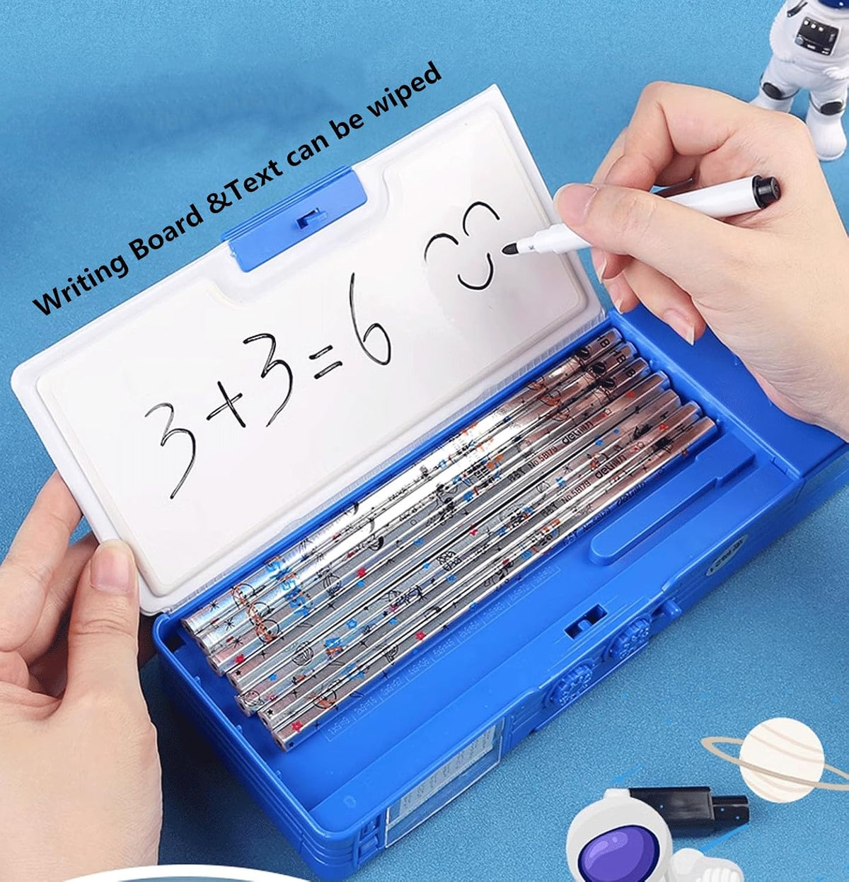 Pop up Multifunction Pencil Case for Kids Astronaut Spacesuit Pen Box Bag Pencil Holder