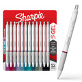 Sharpie S-Gel Pens, Fashion Barrel Gel Pens, Pearl White Body, Medium Point (0.7mm)