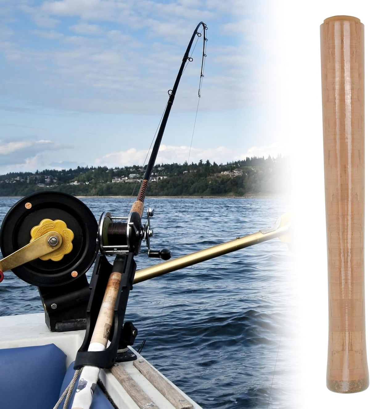 3pcs Fishing Rod Cork Handle Replacement Building Supplies