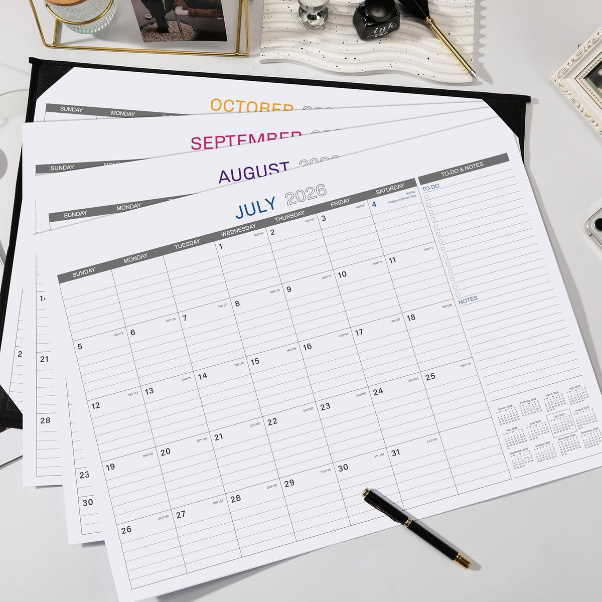 2027 Desk Calendar - Large Desk Calendar 2027, July 2026 – December 2027