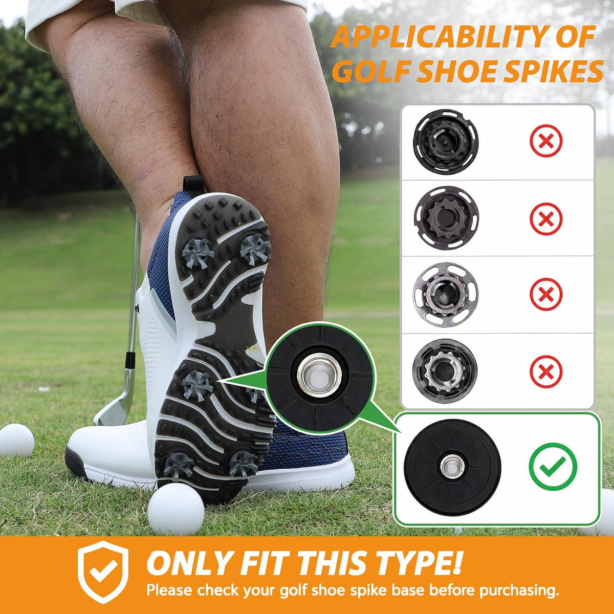31Pcs Golf Spikes Set 30 Golf Shoe Spikes Replacements